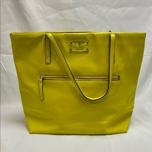Kate Spade Leather Yellow Shoulder Bag